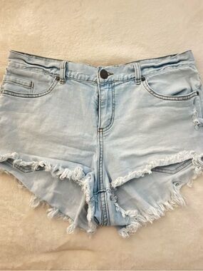 O’Neill Light Wash Distressed Denim Shorts - Women